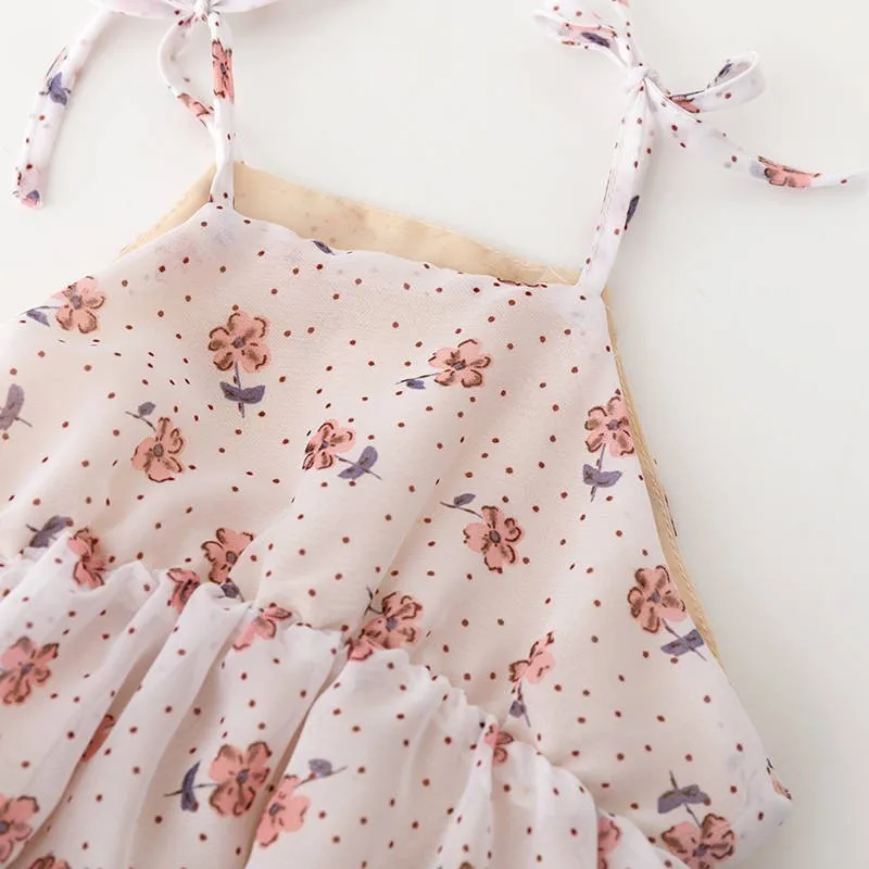 4 5 6 7 8 Years Girls Party Dress Fashion Korean Leopard Print Sling Kids Dresses For Summer Vacation Toddler Baby Clothes | Детская