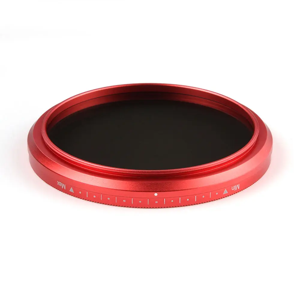 FOTGA 55mm Variable Fader ND Lens Filter ND2 to ND400 ND100 ND32 ND16 ND8 ND4 Neutral Density Red | Электроника