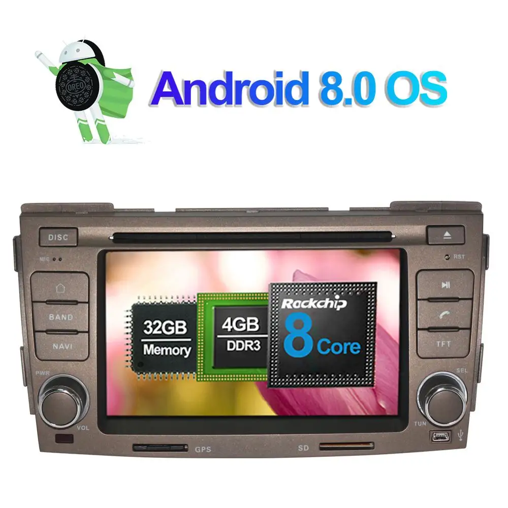 2 Din 4 Гб ОЗУ Android 9,0 автомобильный dvd-плеер головное устройство для hyundai Sonata Ling Xiang 2009 2010 gps навигация USB с обезьянкой