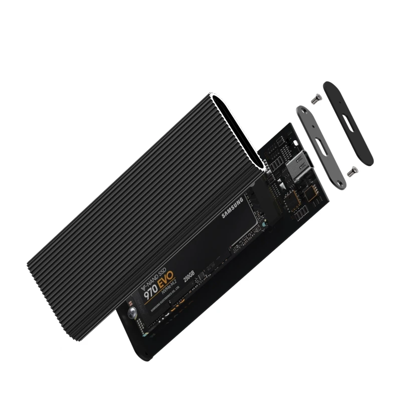 Blueendless портативный Ssd корпус Поддержка Pcie Nvme/Ngff M.2 M ключ/B & ключ Тип C 3 1 Твердый