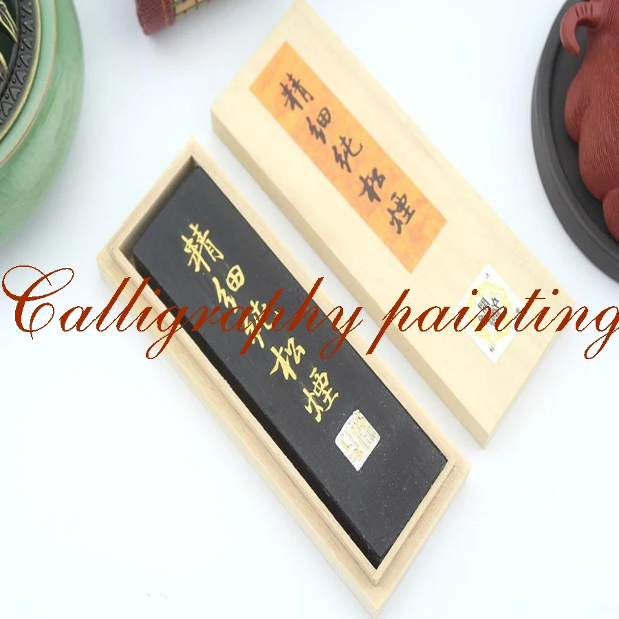 62 г тонкая чистая сосна сажа InkStick HuKaiWen кисть чернила Каллиграфия Живопись Sumi