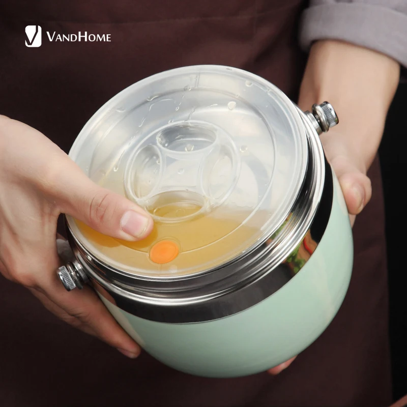 VandHome вакуумный термальный Ланч-бокс 304 из нержавеющей стали Bento коробка