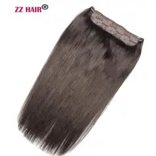 ZZHAIR 100 г-200 г 1"-28" машинное производство, волосы remy, комплект из 1 предмета, 5 прядей, человеческие волосы для наращивания, Натуральные Прямые Волосы