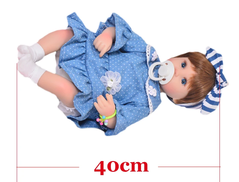 Милые куклы Reborn Baby, 17 дюймов, мягкие силиконовые виниловые игрушки для девочек, реалистичные куклы для новорожденных, 43 см, тканевый корпус, рождественские подарки
