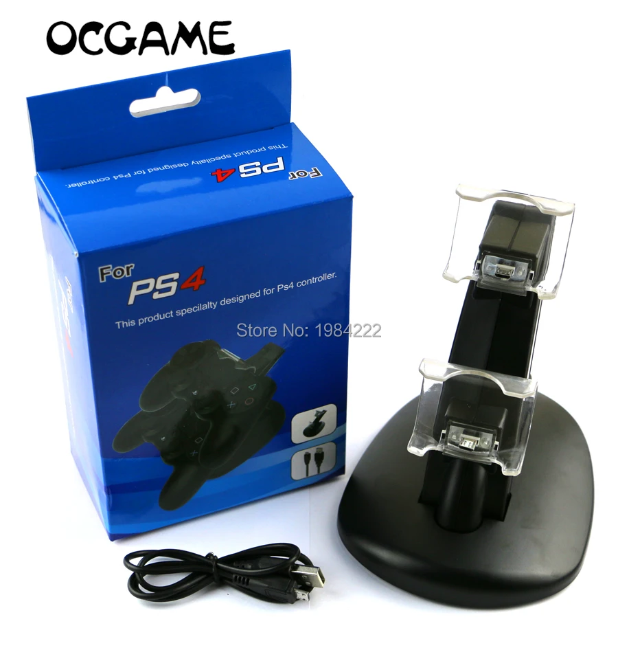 OCGAME Высококачественная док станция с двумя USB портами для зарядного устройства