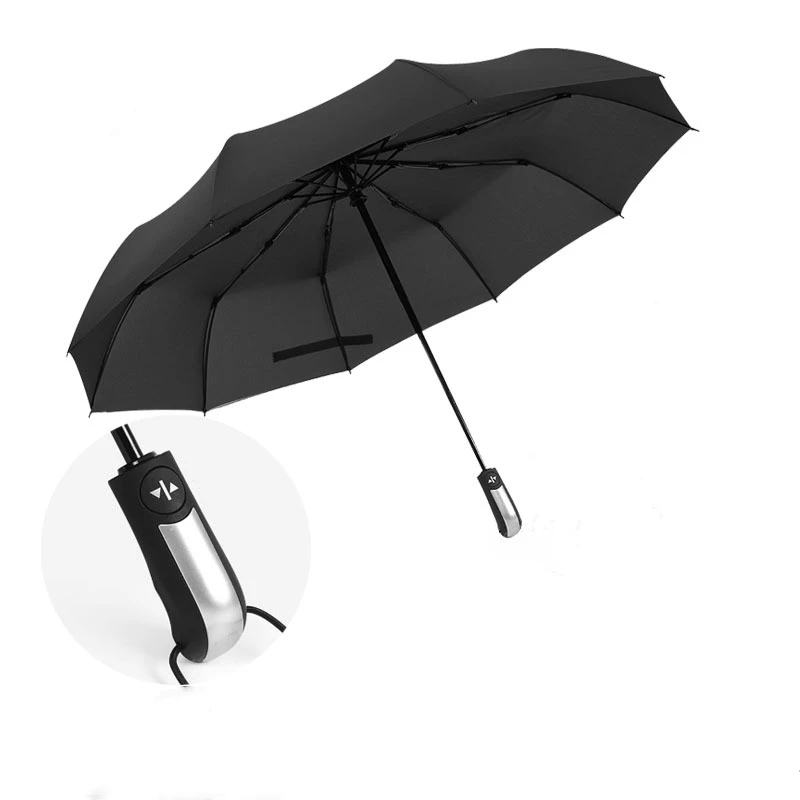 Автоматический зонт с тремя складывающимися автоматическими роскошными