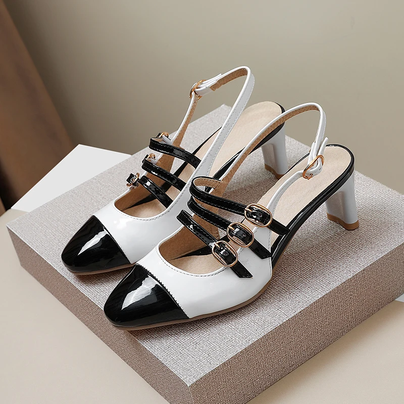 2019 Women Sandals Gladiator High Heels Strap Pumps Buckle Shoes Fashion Summer Ladies SIZE 34-46 | Обувь