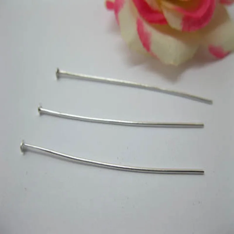 200 шт. золотистые серебряные бронзовые металлические шпильки с плоской головкой
