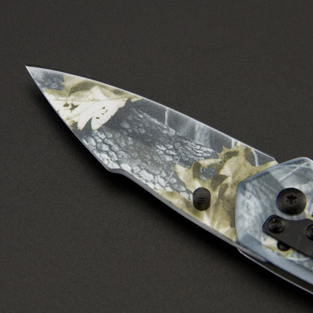 Мини карманный складной нож драпированные Камуфляж Складной для выживания на