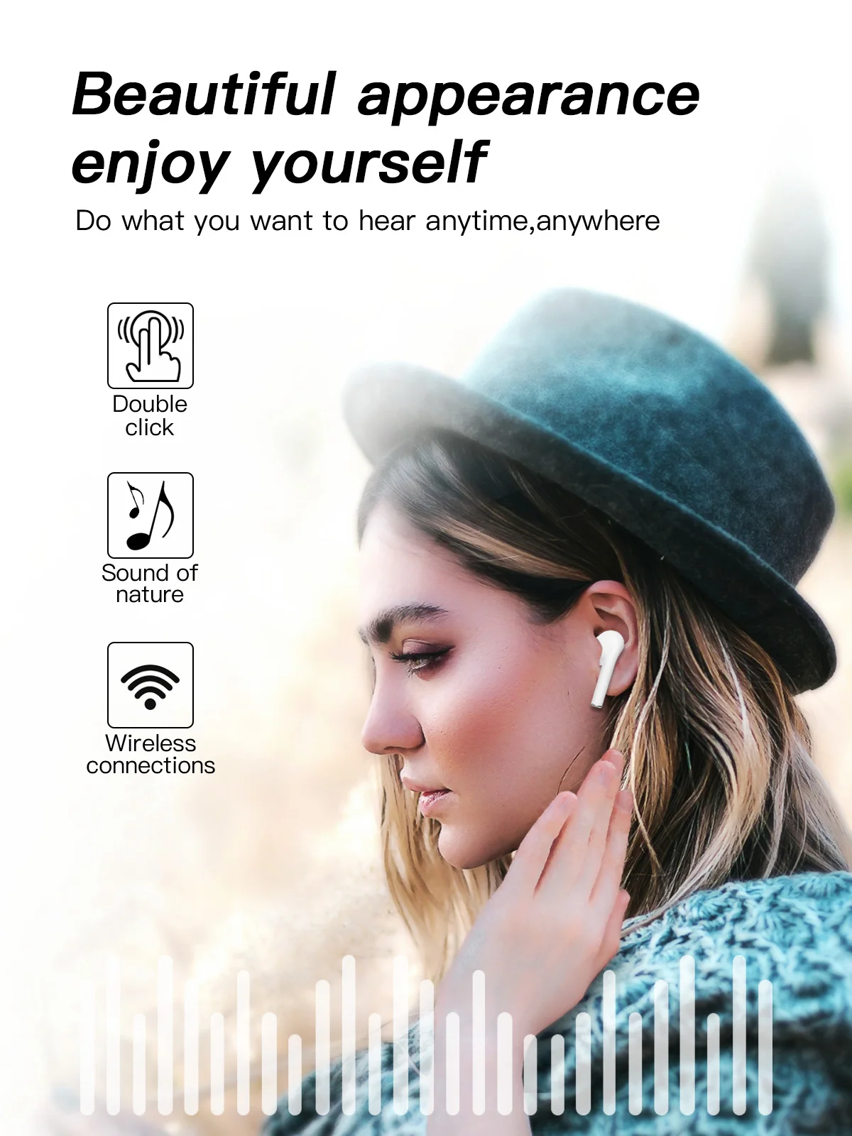 FONKEN наушники-вкладыши TWS с M6s Беспроводной наушники 5,0 Bluetooth стерео наушники в ухо спортивные наушники Handsfree с зарядный чехол для телефона