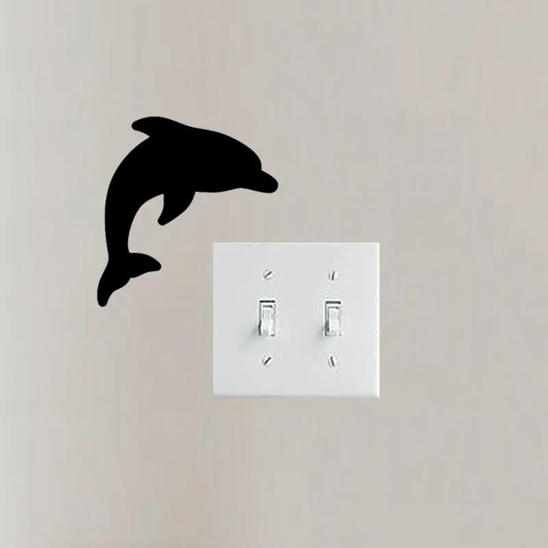 Дельфин Виниловые Наклейки на стены Наклейка декоративная выключатель морских