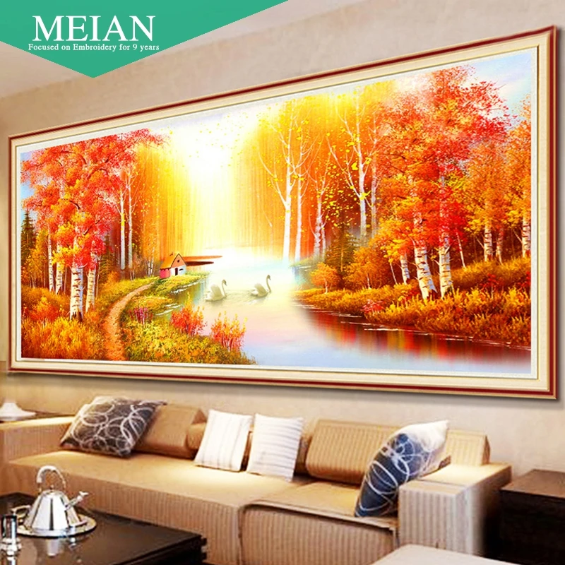 Алмазная картина с 5D кубическим кубом мозаика из кирпичного камня для гостиной