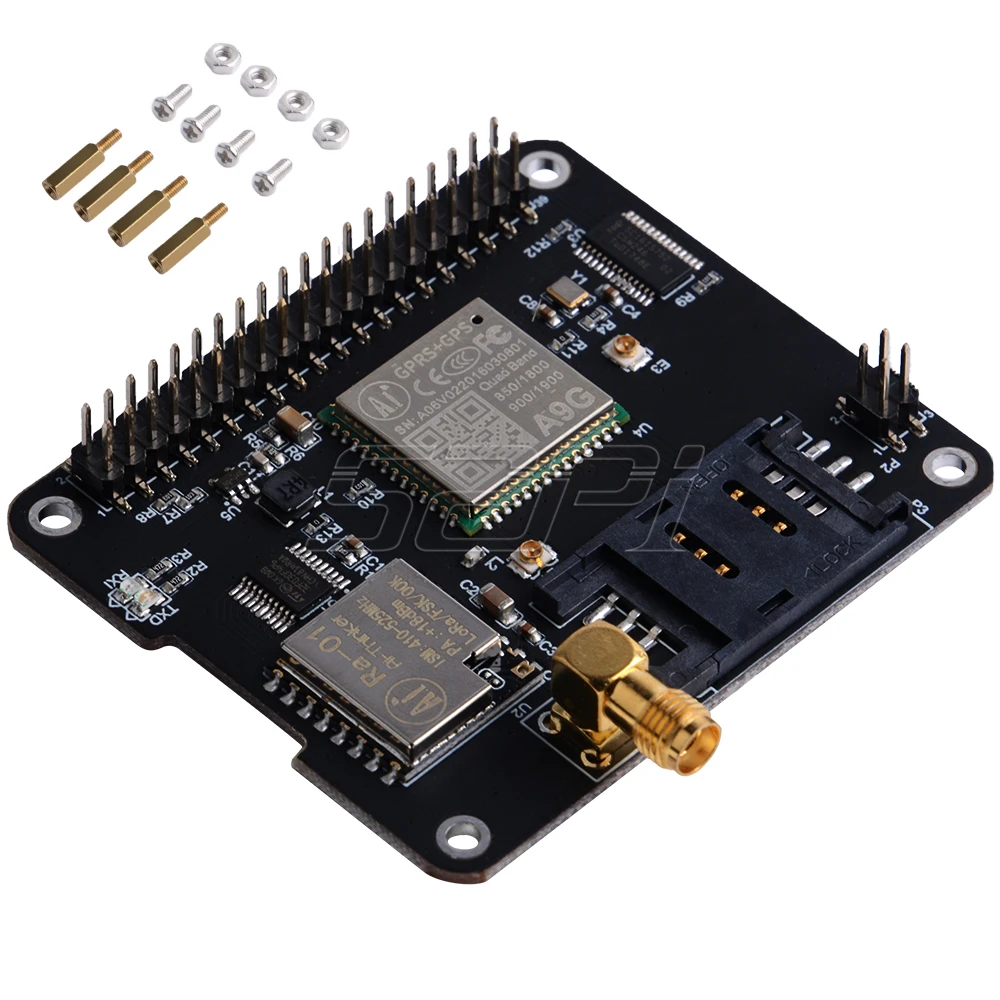 52Pi IoT Node(A) один из DockerPi серии модуль содержит GSM, gps, Lora для Raspberry Pi 4 B для Raspberry Pi все модели