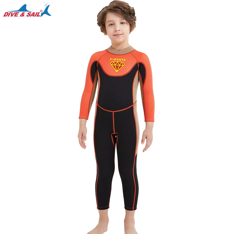 Детский неопреновый купальник 2 5 мм новые гидрокостюмы для мальчиков Сноркелинг