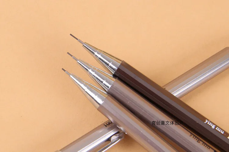 

10pcs school supplies Metal hand press office Mechanical Pencils 0.5mm
