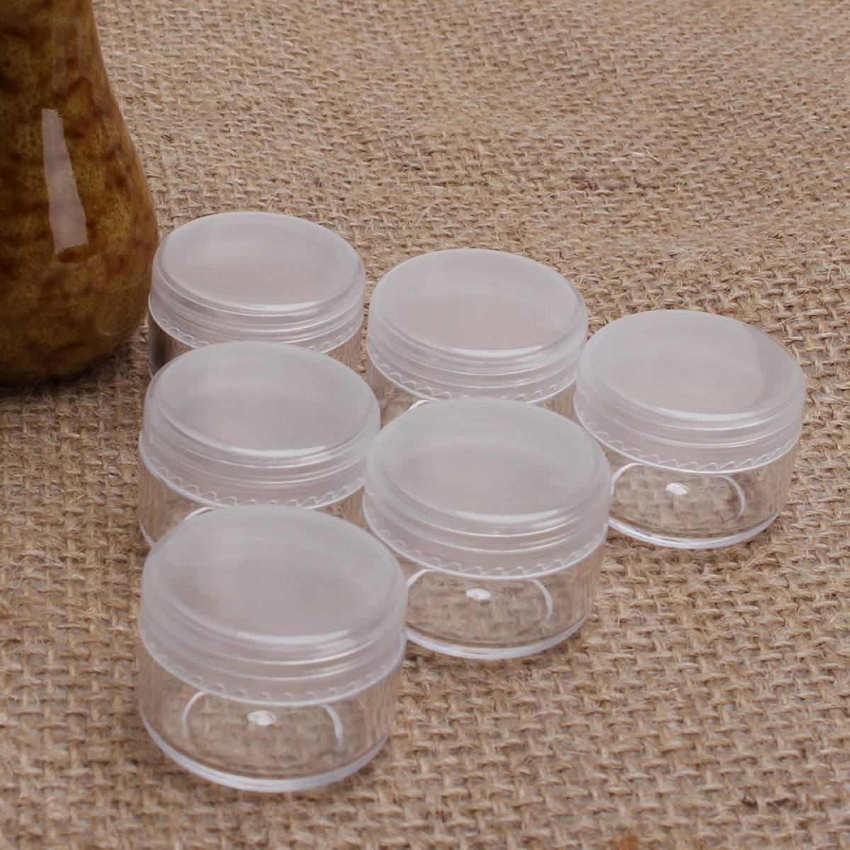 50 шт. прозрачные дорожные контейнеры для хранения косметики|storage container|small storage