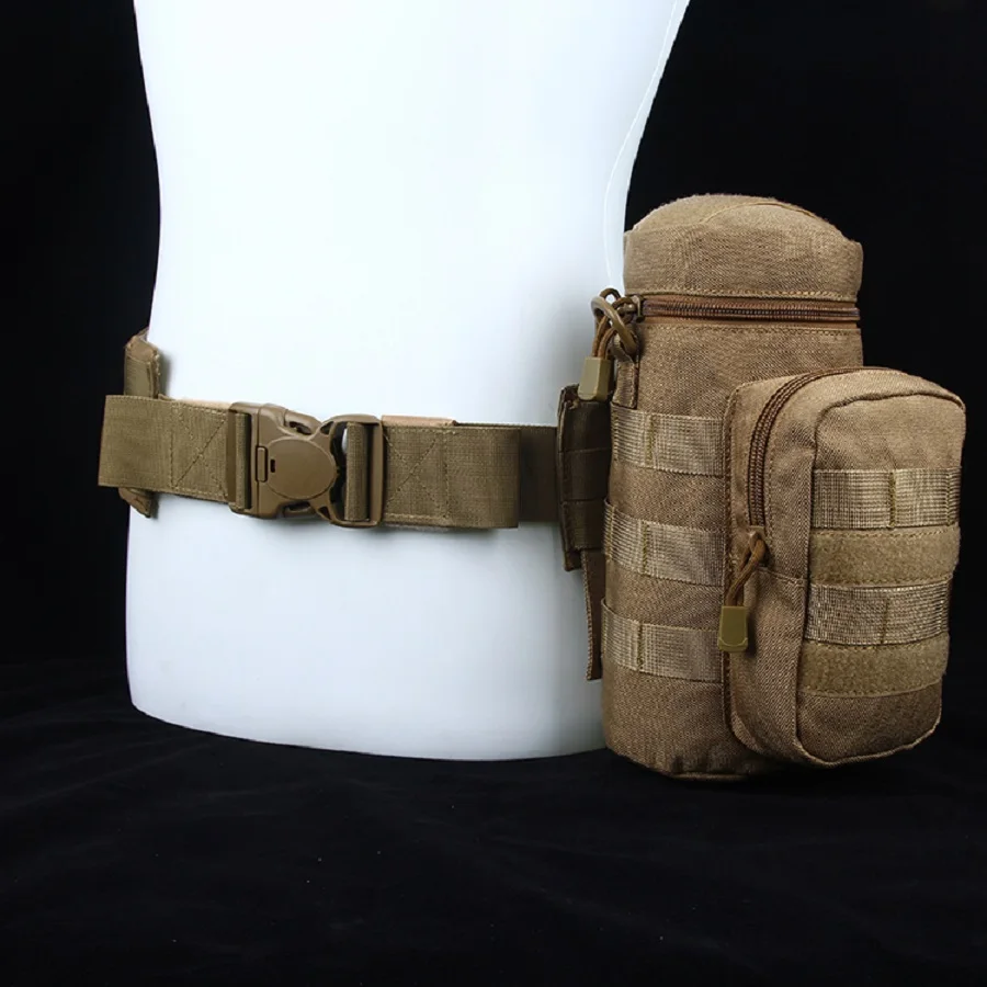 

Outdoor tactical Water Bottle Pouch shoulder Tactical Kettle Gear Molle Packbag for Camping Hiking water bottle bag to travel