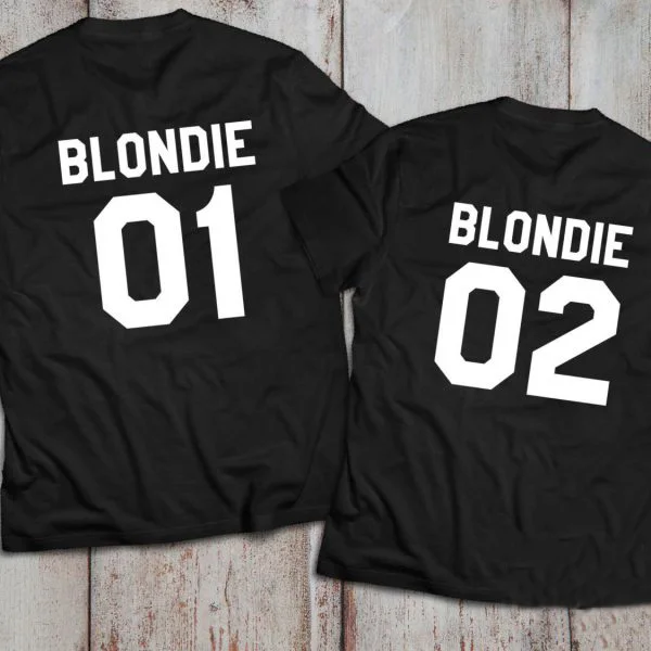 Женская футболка Blondie 01 BLONDIE 02 смешная графическая для девочек|Футболки| |