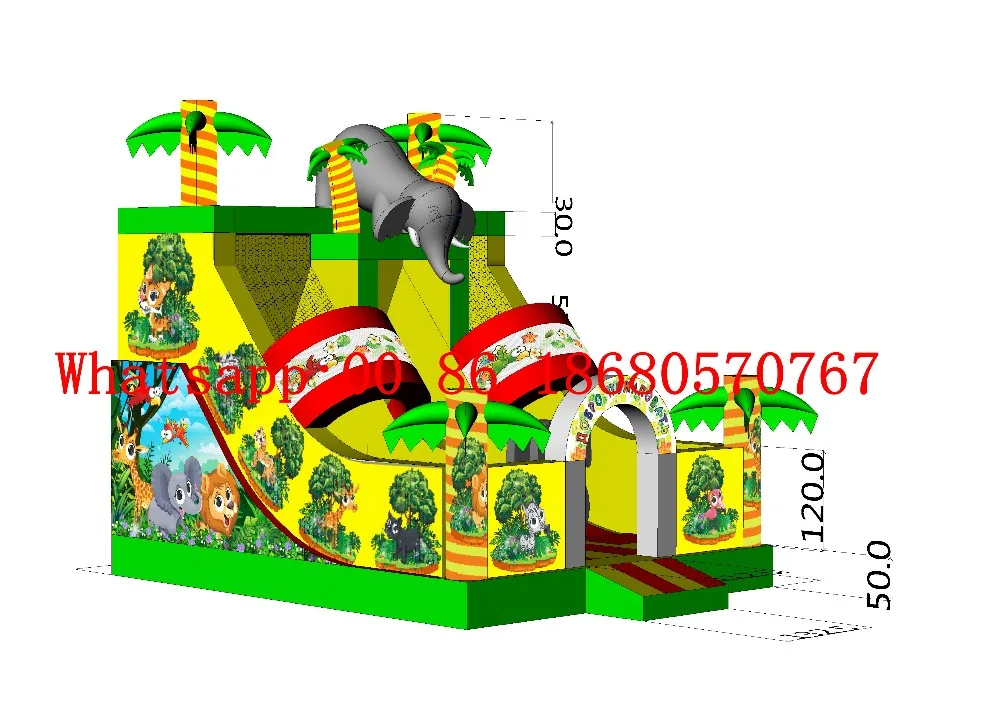 (China Guangzhou) Factory direct inflatable slide / castle trampoline pool YLY-013 | Спорт и развлечения