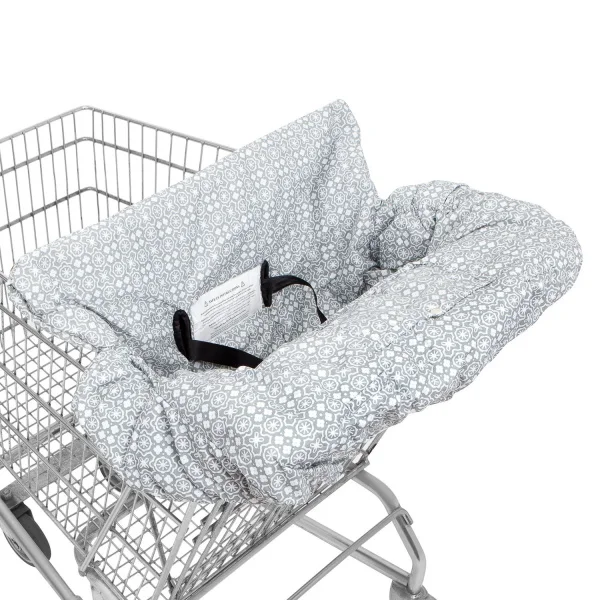 Waterproof Gray Big 10 видов стилей серый чехол для детской тележки с рыбками, чехол для коляски, подушка для сиденья, детский чехол для стульев, защитная складная подушка в полоску - Цвет: Waterproof Gray Big