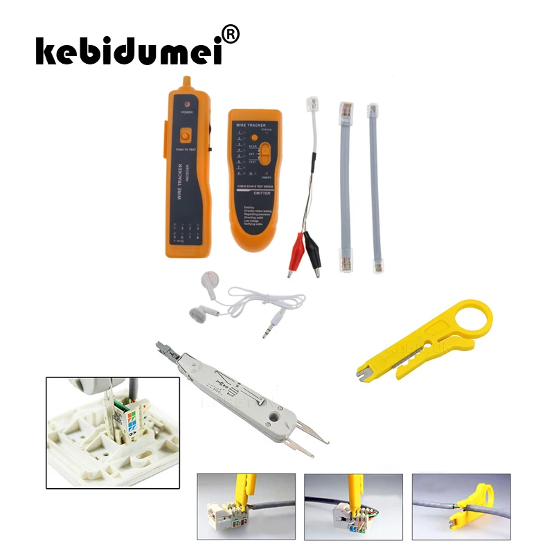 Новый Многофункциональный кабельный тестер проводный трекер Tracer Network RJ11 RJ45 +
