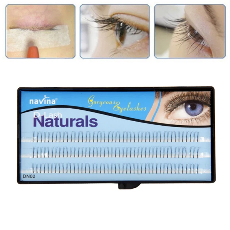 Накладные 3D ресницы NAVINA 3 длины 8 мм/10 мм/12 мм для увеличения объема роскошные # |