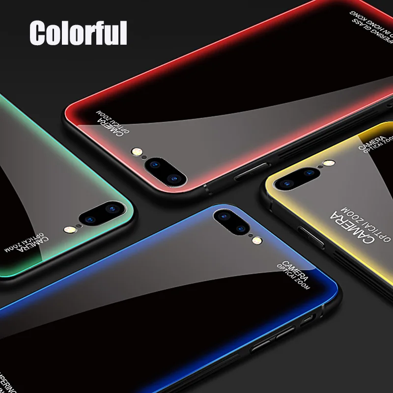 P20 Pro Tempered Glass Back Cover For Huawei Mate 20 Lite 20X Soft TPU Silicone Edge Phone Case |