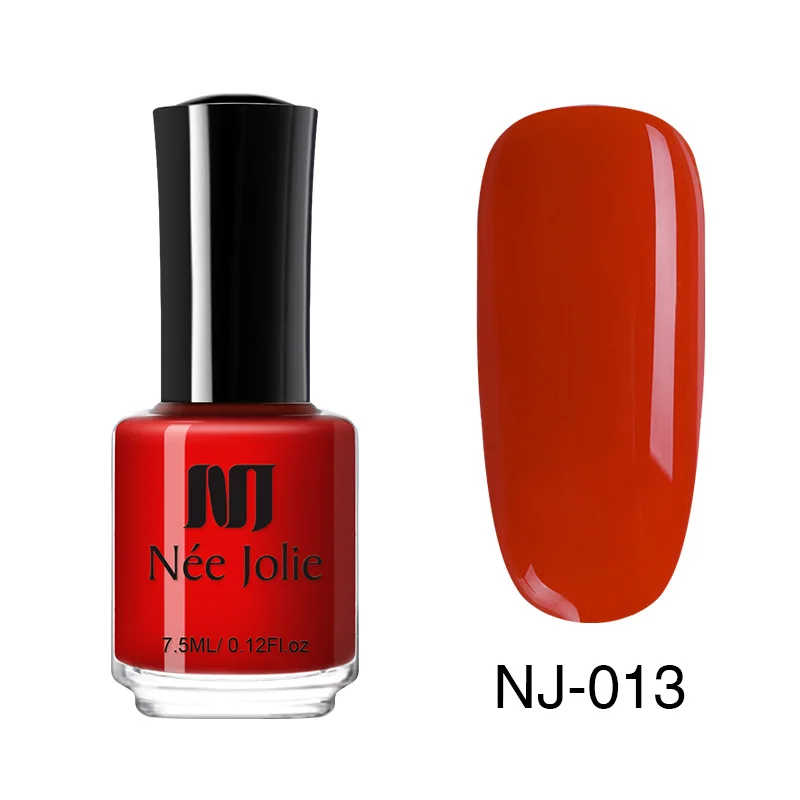 7.5ml Pure-013 Лак для ногтей NEE JOLIE Red Series, 3,5 мл, 7,5 мл, голографический матовый эффект, нормальные цвета, лак для ногтей, 12 цветов - Цвет: 7.5ml Pure-013