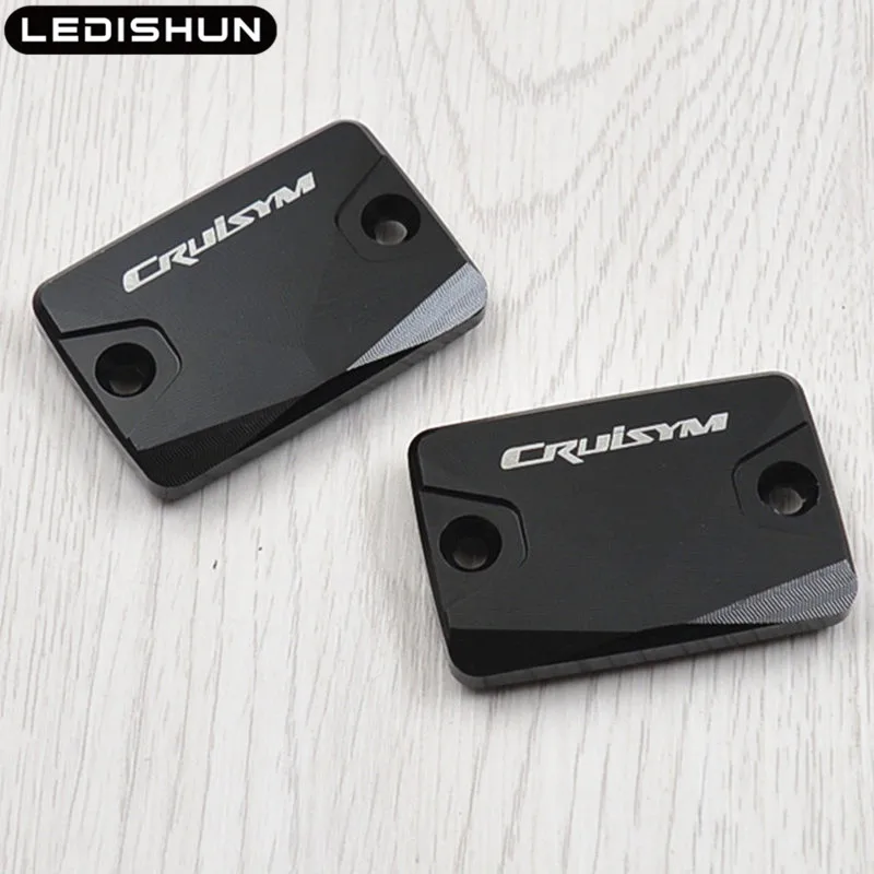 BLACK-CRUISYM Для SYM CRUISYM 300 CRUISYM300 GTS300 GTS 300 iмотоциклетный тормозной резервуар для жидкости крышка с ЧПУ алюминиевая Тормозная жидкость Крышка Резервуара - Цвет: BLACK-CRUISYM