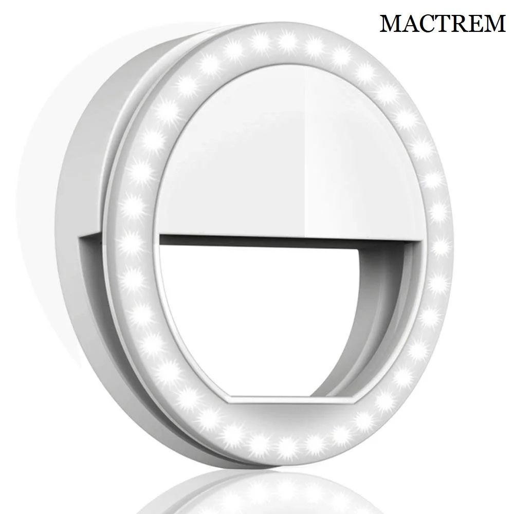 MACTREM Selfie лампа 36LED вспышка камера телефон фотография с регулируемой яркостью