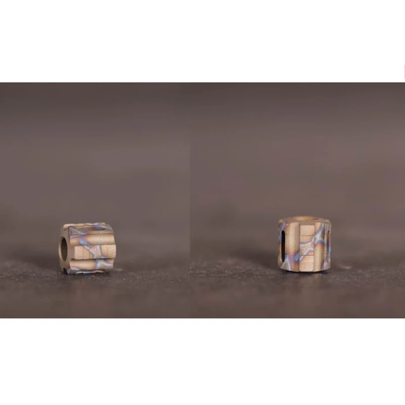 Multicolor 1 шт. шестерни титановый сплав нож бусины ремешок кулон Паракорд зонтик веревка ожерелье браслет кулон можно установить 3 Тритий трубки - Цвет: Multicolor
