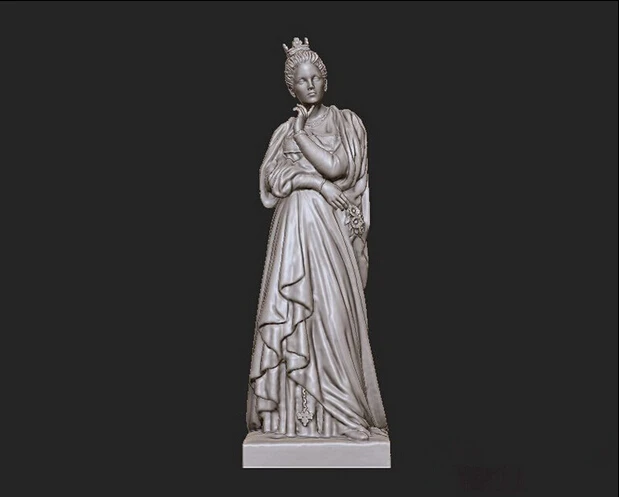 

New 3D model relief stl format for CNC Circular engravure Princess Margaret STL