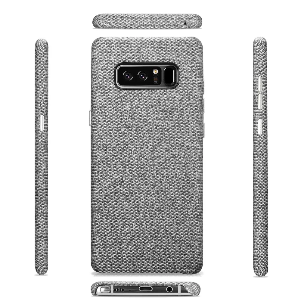 XOOMZ жесткий чехол для samsung Galaxy Note 8 ткань узор задняя крышка Защитный телефонные