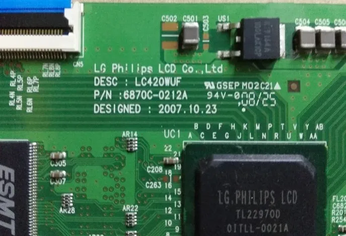 Бесплатная доставка оригинальные детали UT42-MX08CB CW T-con 6870C-0212A LC420WUF | Обустройство