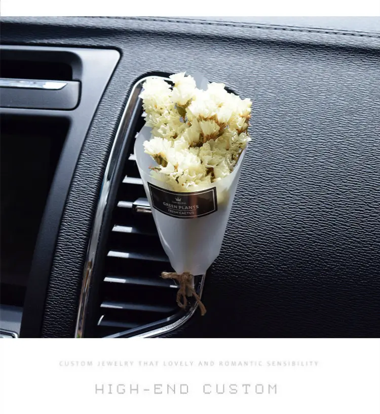 

1 Piece Car Ornament Myosotis Sylvatica Dry Flower Outlet Decoration Fragrance Balm Container