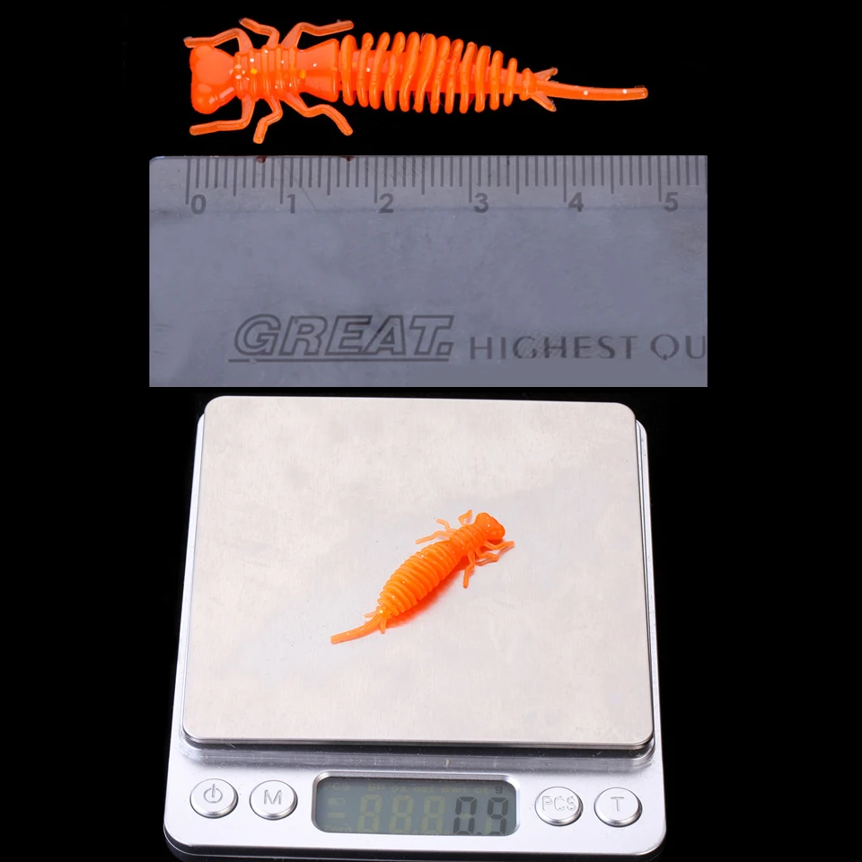 WALK FISH Larva мягкие приманки 40 мм 50 мм Искусственные приманки рыболовные червь силиконовый бас Щука Гольян Swimbait Jigging пластиковые приманки