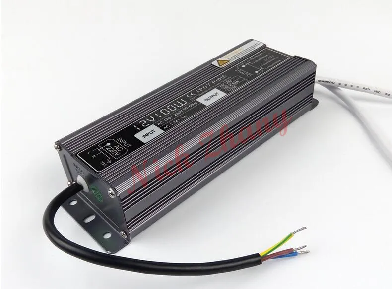 DC12V 8.33A 100 Вт алюминиевый светодиодный драйвер освещения Трансформатор AC170 260V