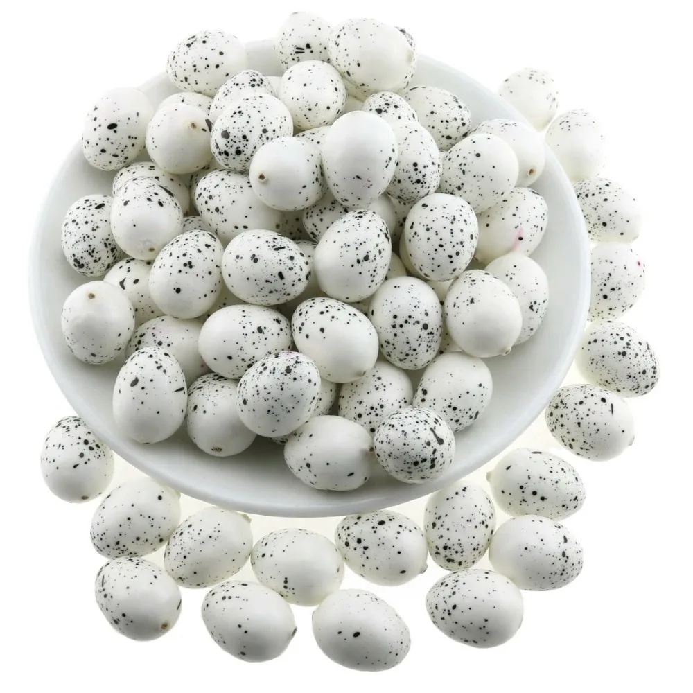 

Gresorth 100pcs Fake MINI Eggs Decoration Artificial Quail / Pigeon Egg Food Toy Home Kitchen Restaurant Show - White