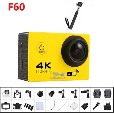 as picture show 4K wifi Спортивная экшн-камера с пультом дистанционного управления Ultra HD go Водонепроницаемая подводная pro 30M видеокамера 16MP 170 градусов широкоугольный - Цвет: as picture show