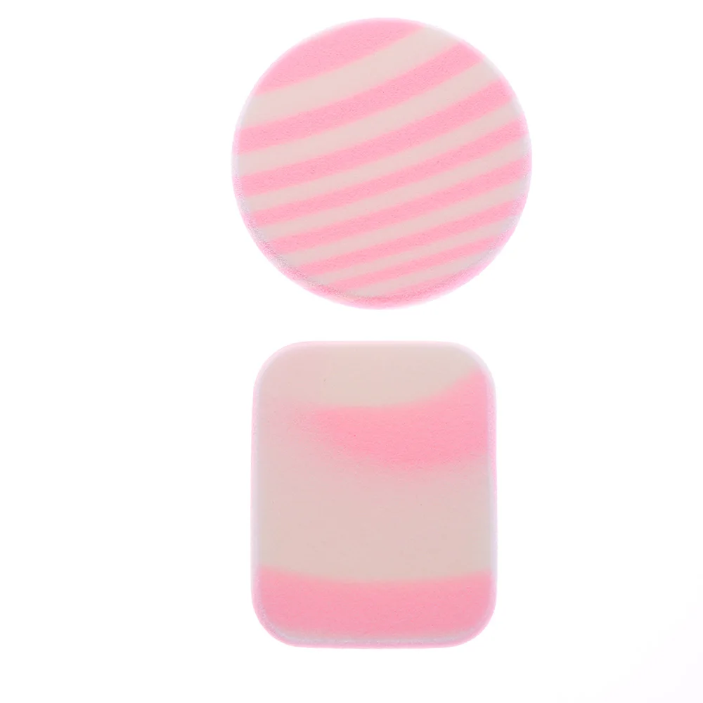 2 шт. для девочек в полоску стиле Зебра макияжа мягкие губки круглая квадратная