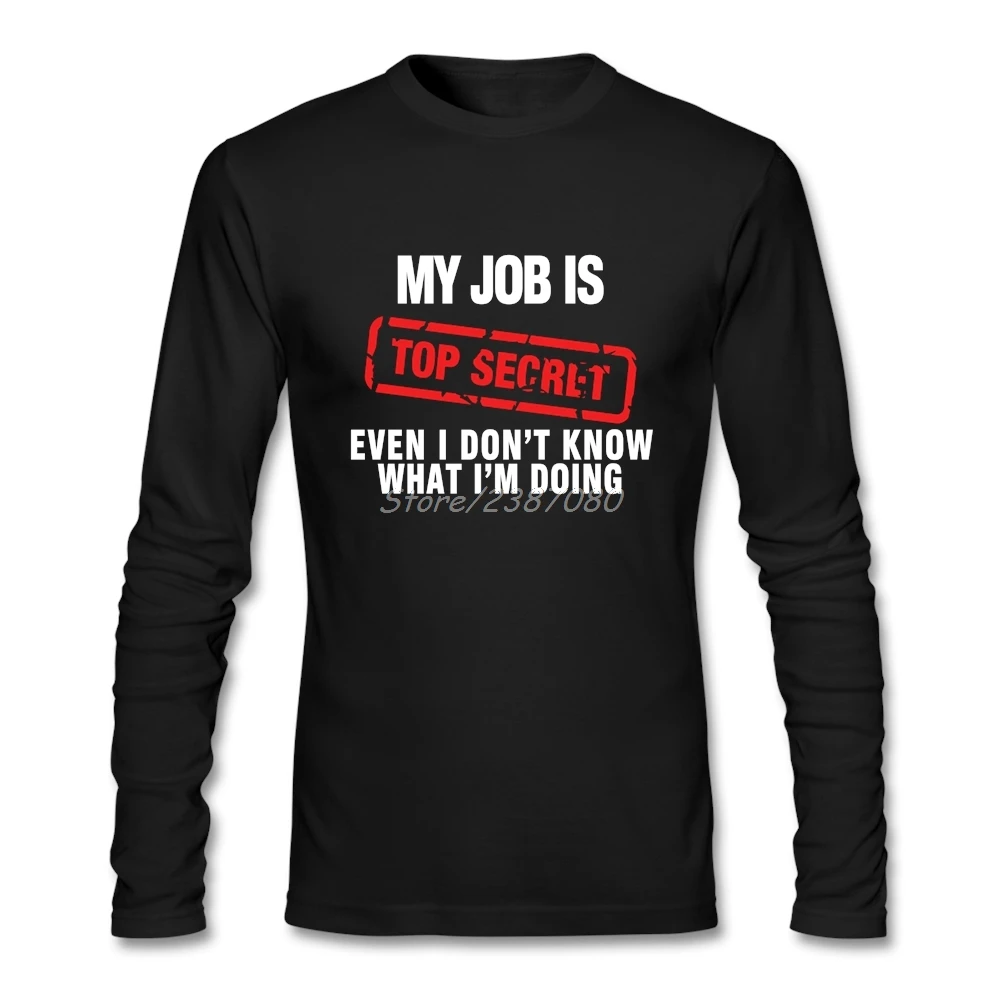 Моя работа TOP SECRET футболка хлопковая рубашка с длинными рукавами и круглым