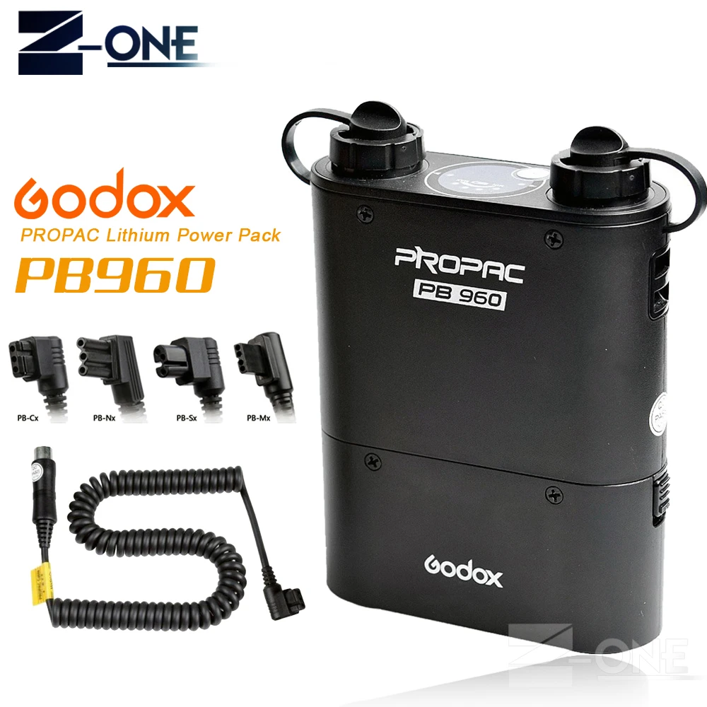 Аккумуляторная батарея Godox PB960 с двойным выходом 4500 мАч + кабель адаптера для