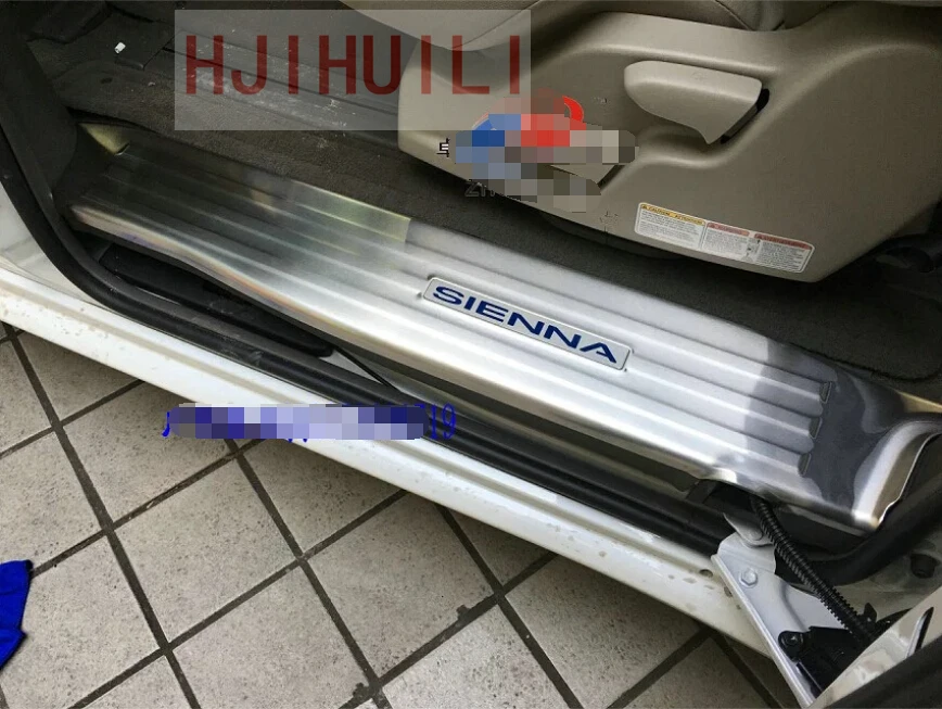Для Toyota Sienna 2015 2016 2017 2018 нержавеющая пороги Накладка гвардии протектор Крышка