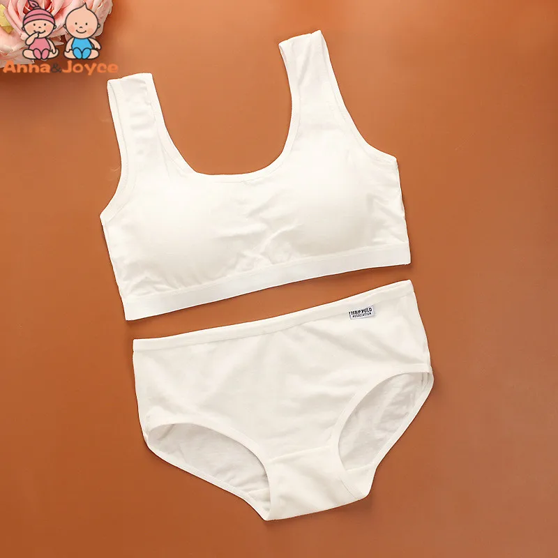 

Girls Bra Set Cotton Underwear Bra Set Student Children Pure Cotton Wrapped Chest