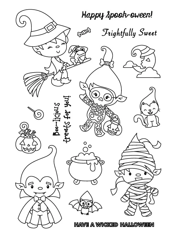 Хэллоуин/прозрачные штампы для скрапбукинга DIY/изготовление карт/рождественские