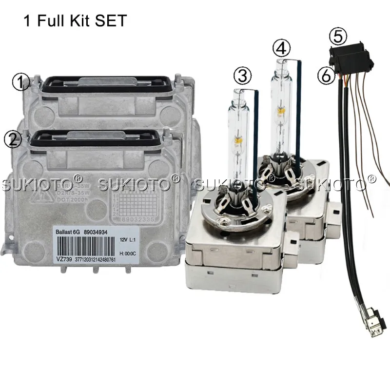 Аксессуары для автомобильных фар SUKIOTO OEM D1S Φ D3S 6G балласт 89034934 35 Вт 4300K 8000K metal d1s kit