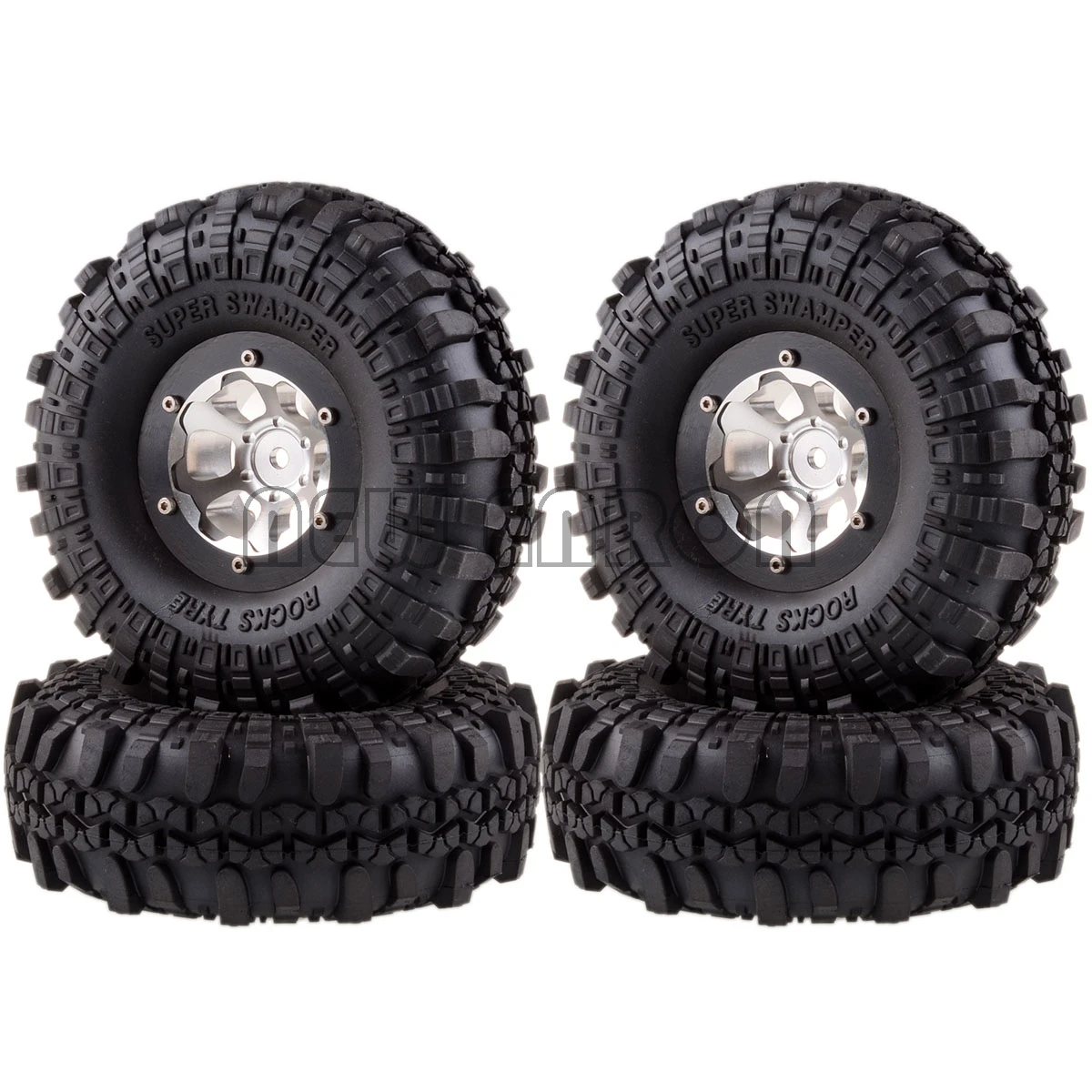 

NEW ENRON 4P 1.9" Metal Wheel Rims & Super Swamper Tyre Tires For RC 1/10 Rock Crawler MST jimny TRX4 SCX10 TF2 D90 D110
