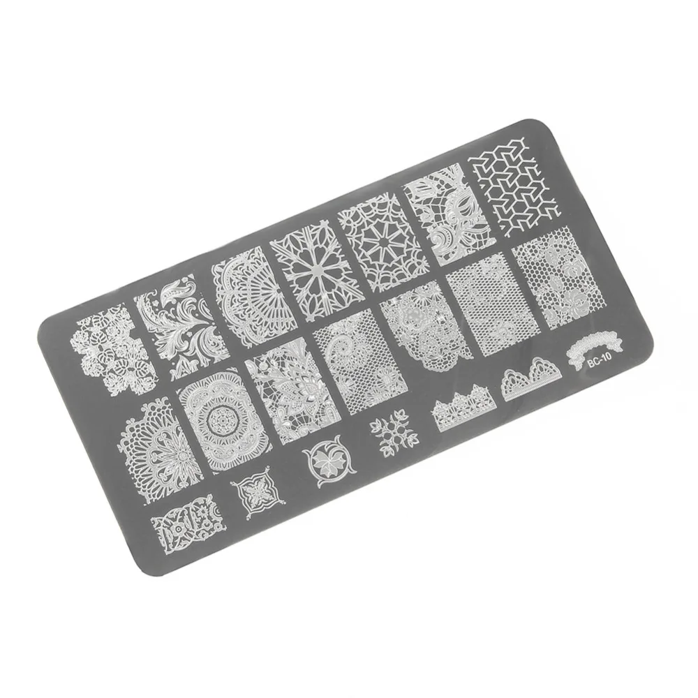 1 шт. профессиональные пластины для штамповки ногтей из нержавеющей стали