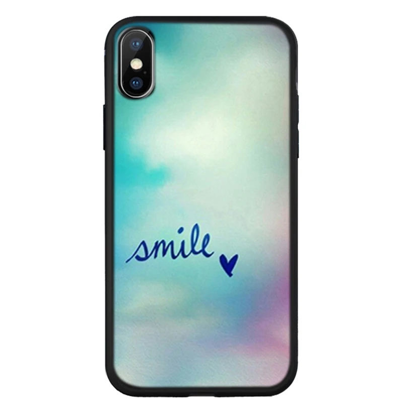 Мягкий чехол для пары iPhone X XR XS 11 11Pro 7 8 Plus бабочка Мандал улыбка телефонные чехлы