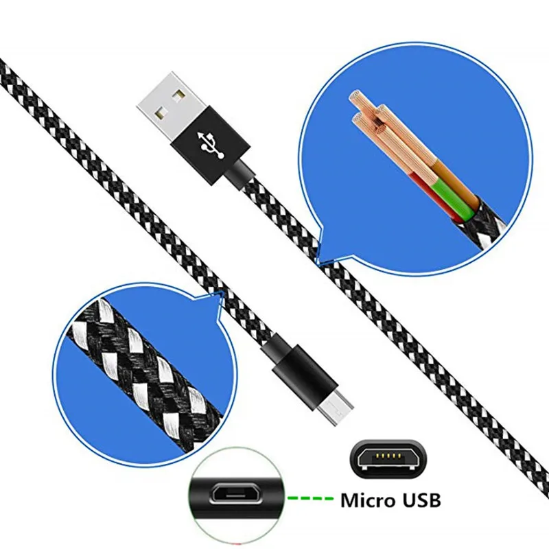 Кабель Micro usb Type C для быстрой зарядки Huawei P30 P20 P8 P9 Life HTC 10 EVO U12 U11 Plus M8 M9 E9 E8 One power Sony Z5 XA